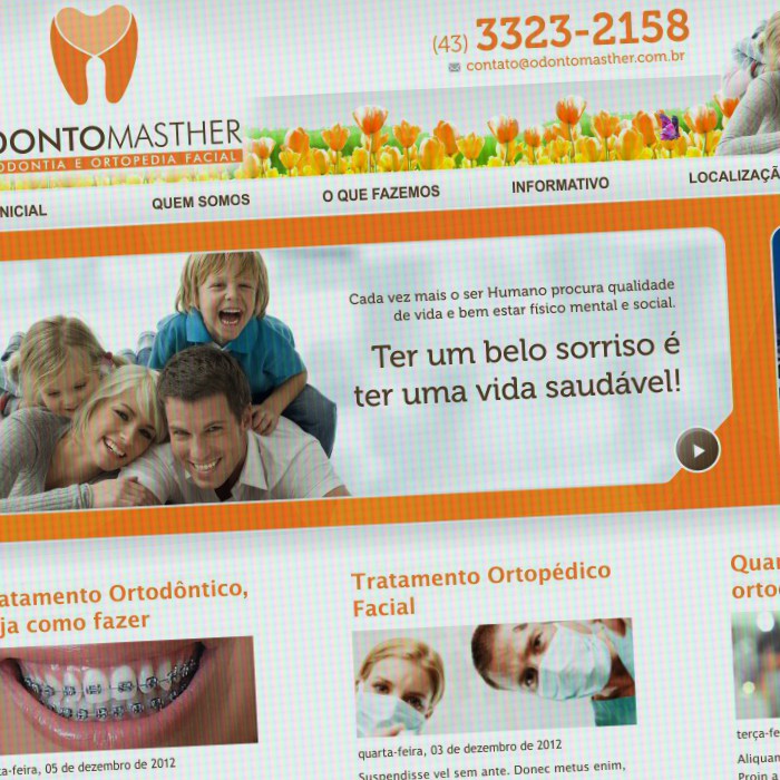 site e logo odontomasther